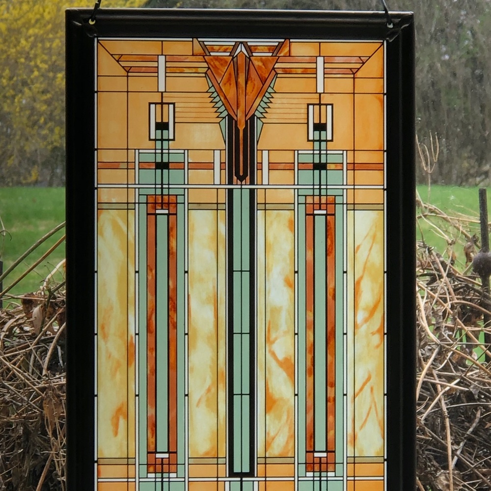 FLW reproduction glass panel